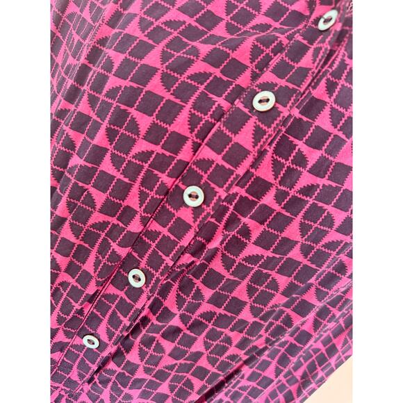 Anthropologie Maeve Karsten Jumpsuit Harem Pants Multicolor Geo Print Size Small - Picture 3 of 7